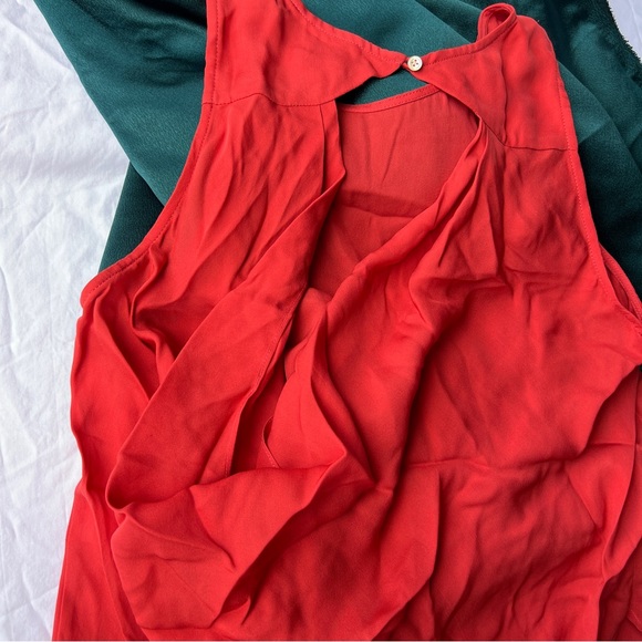 Haute Hippie Orange Sleeveless Blouse Women’s Size XS Exposed Back NEW WITH TAGS - Picture 7 of 12